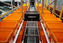 New TiltSort-Bot Autonomous Mobile Robot (AMR) High Speed Sortation System Conveyco Technologies TiltSort-Botâ„¢ Autonomous Mobile Robot